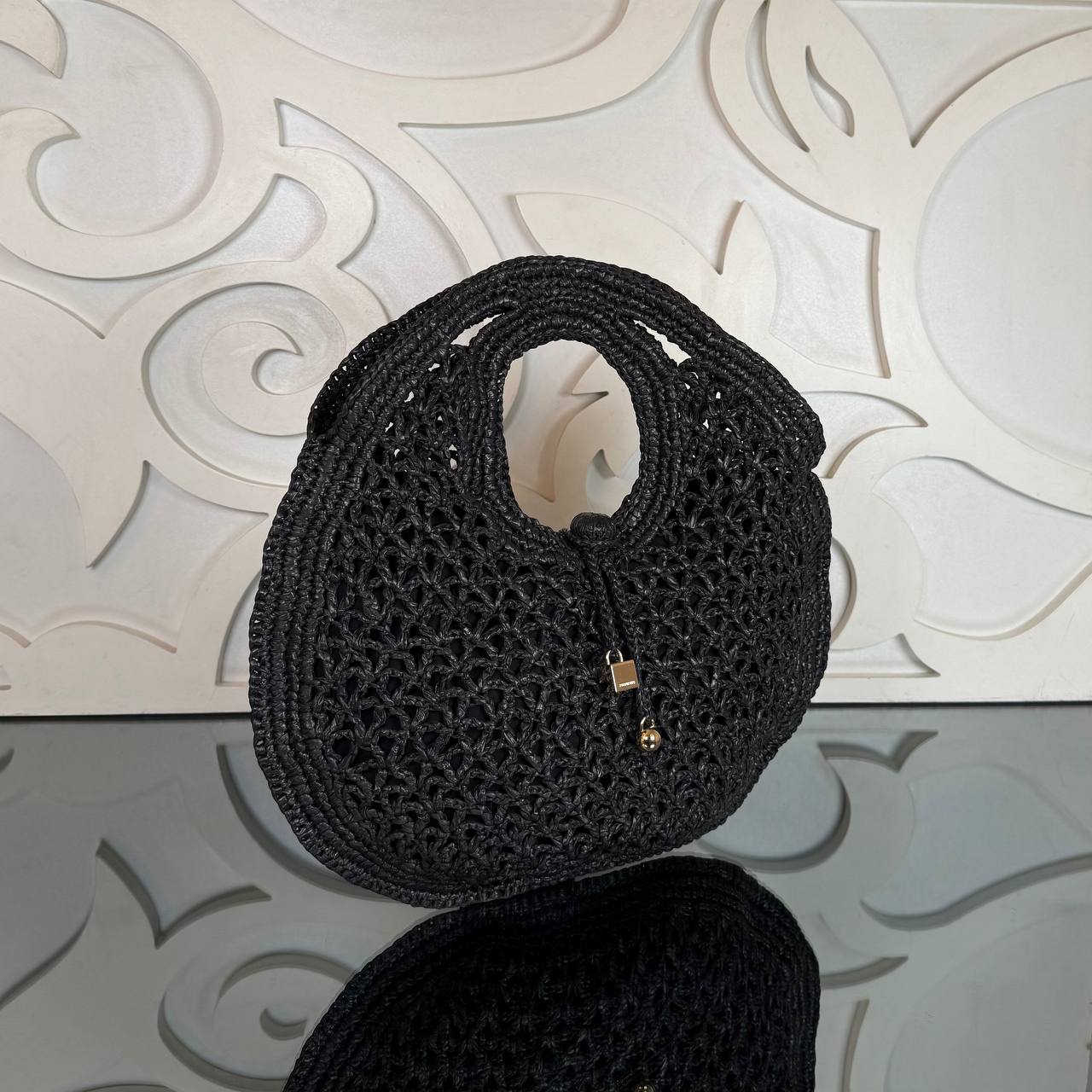 The Spaiggia Round Raffia Tote Bag