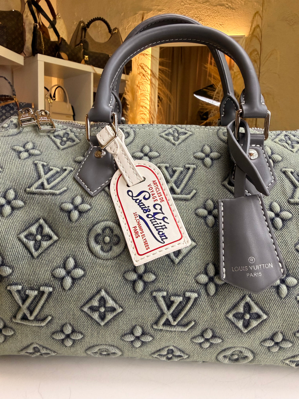 Louis Vuitton Speedy Monogram Denim
