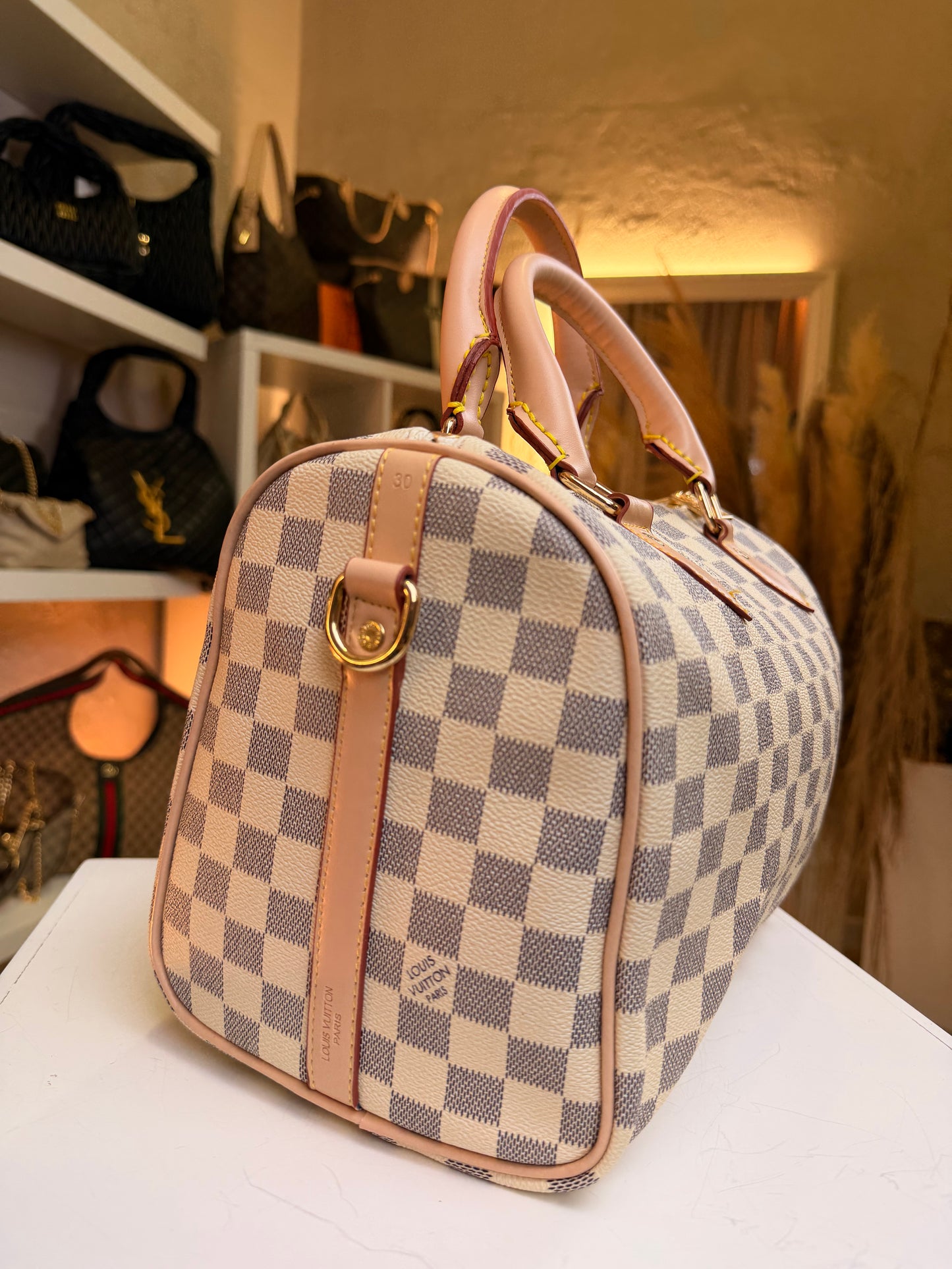 Speedy 30 Damier Azur