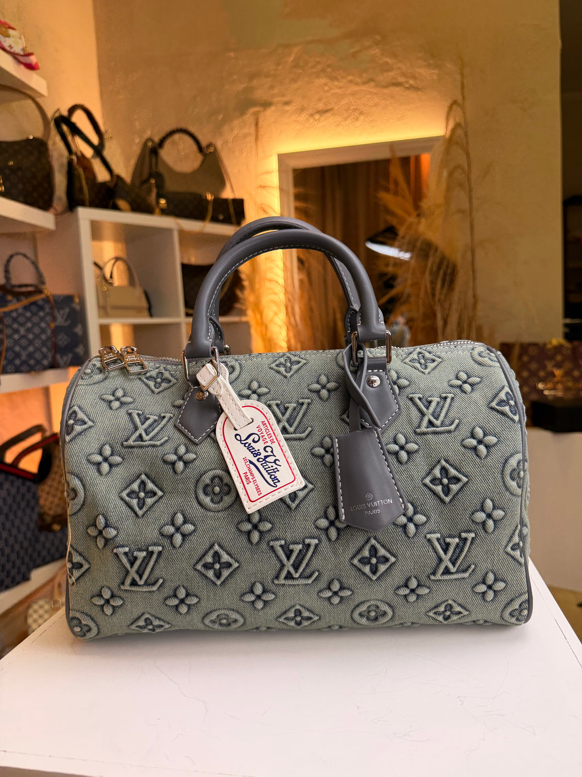Louis Vuitton Speedy  Monogram Denim