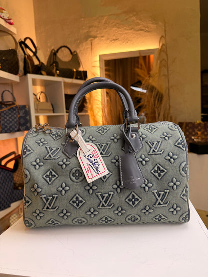 Louis Vuitton Speedy  Monogram Denim