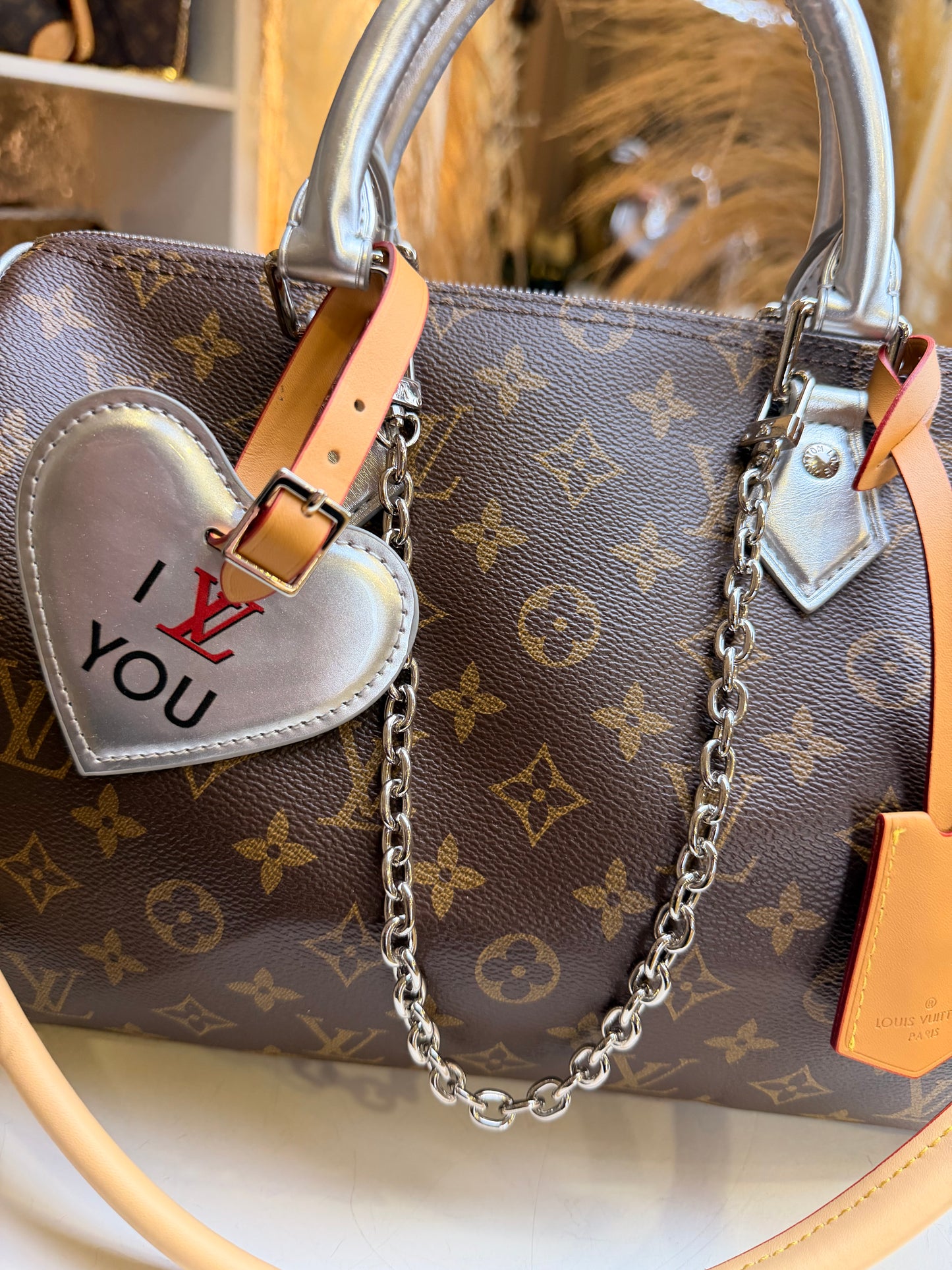 Speedy Bandoulière 30 Monogram Silver