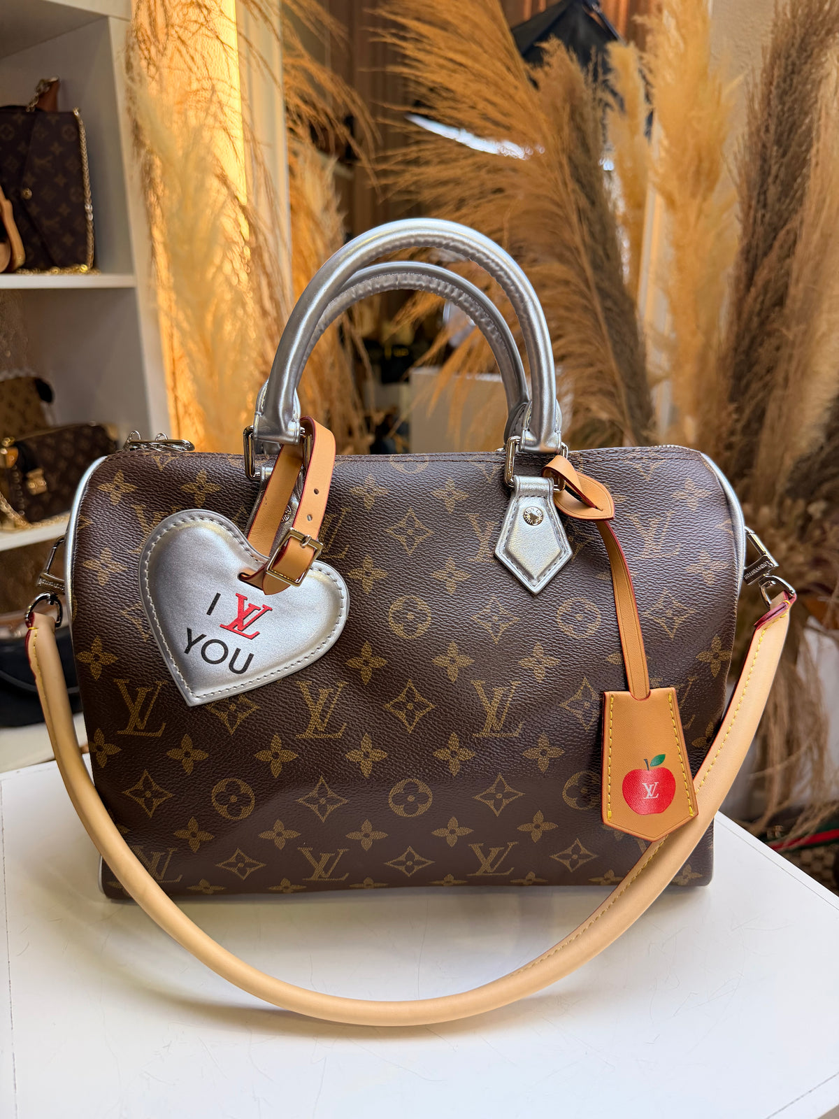Speedy Bandoulière 30 Monogram Silver