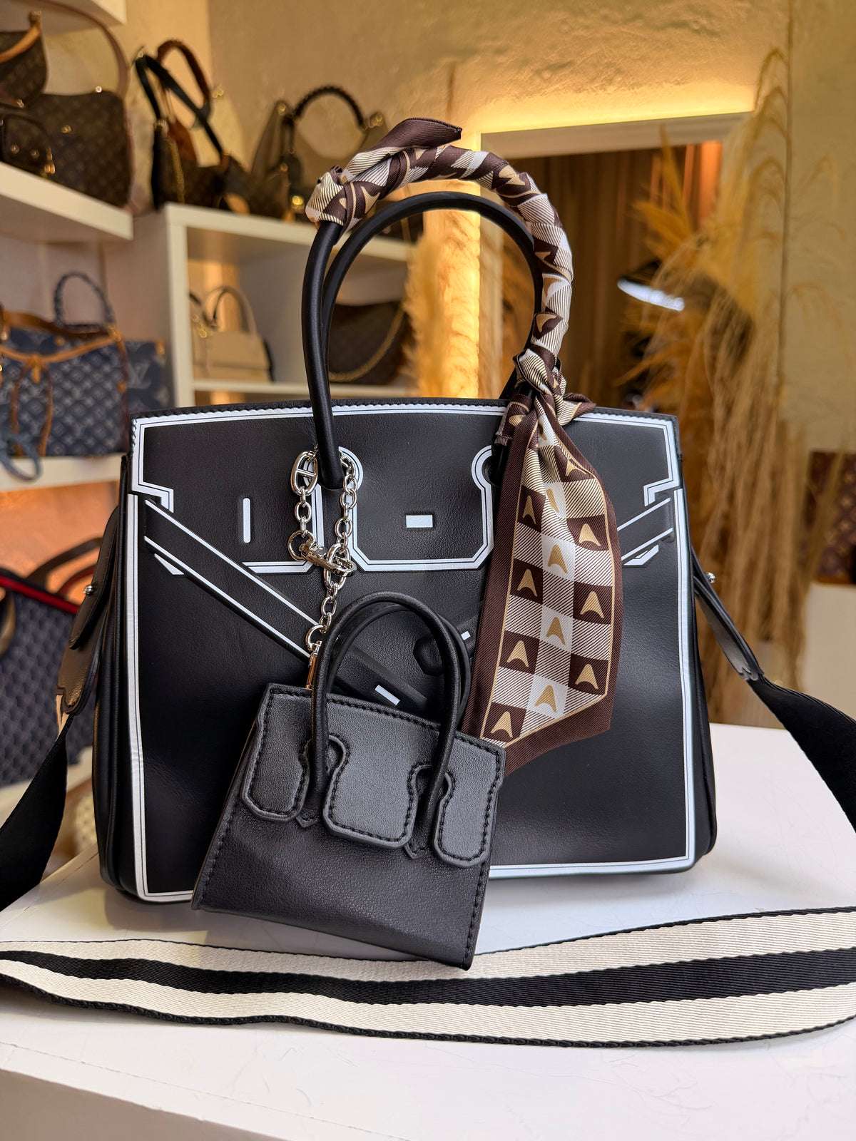 Birkin 35 Black Shadow Evercalf "Inverse Shadow