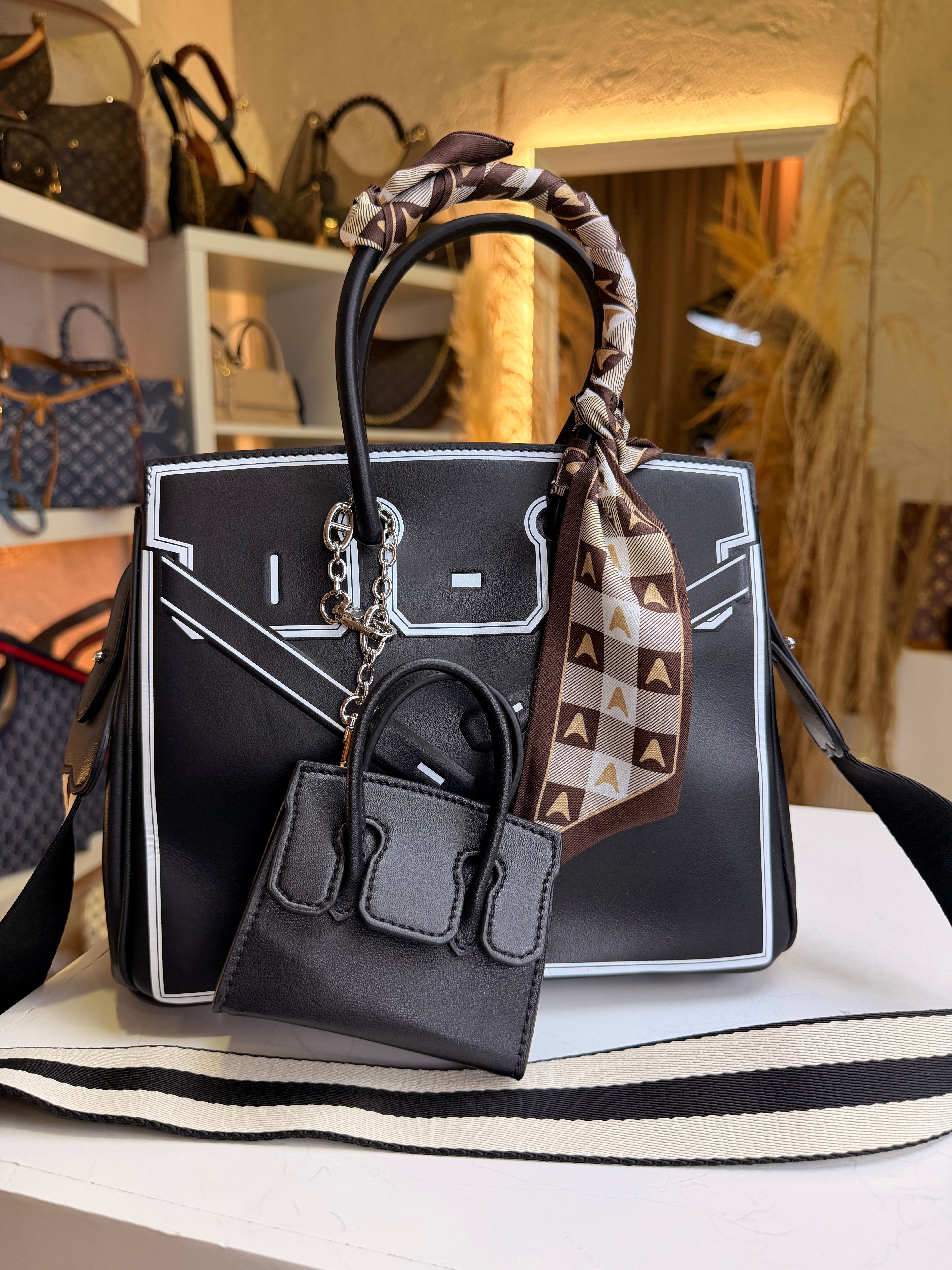 Birkin 35 Black Shadow Evercalf "Inverse Shadow