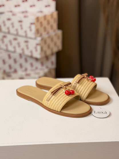 Takashi Murakami Lily Flat Mules