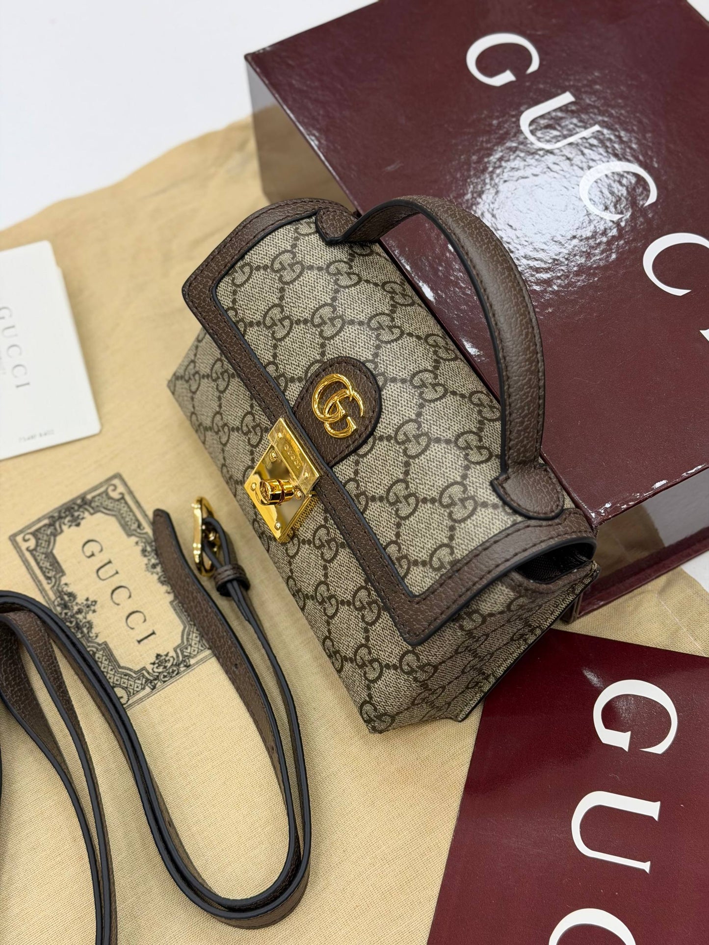 Ophidia Mini Top Handle Bag