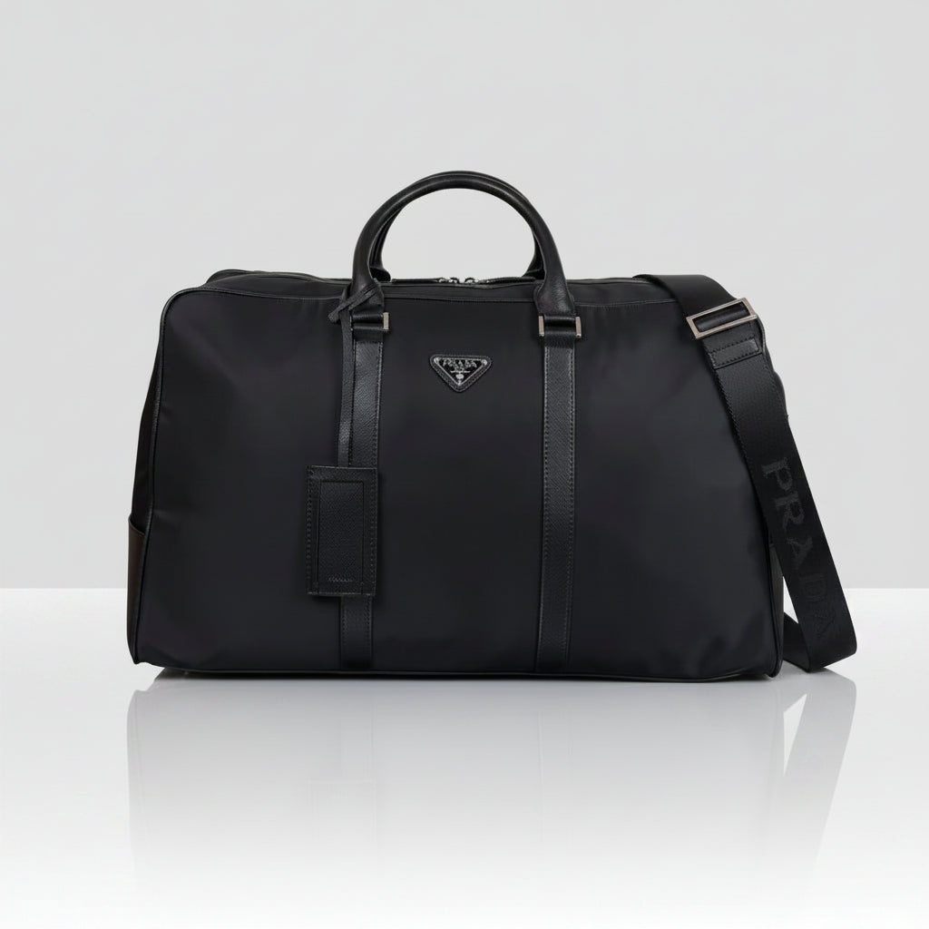 Re-Nylon and Saffiano Travel Bag