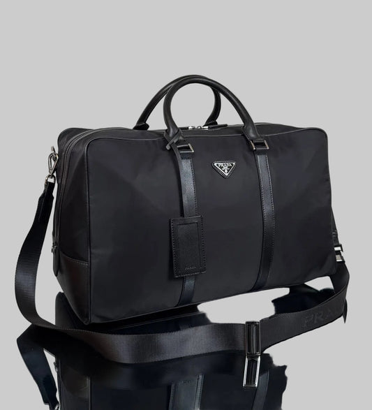 Re-Nylon and Saffiano Travel Bag