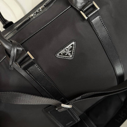 Re-Nylon and Saffiano Travel Bag