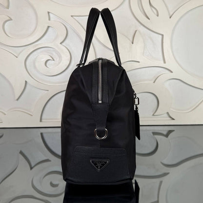 Re-Nylon and Saffiano Travel Bag