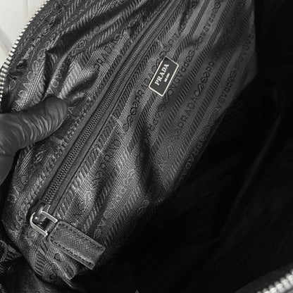 Re-Nylon and Saffiano Travel Bag