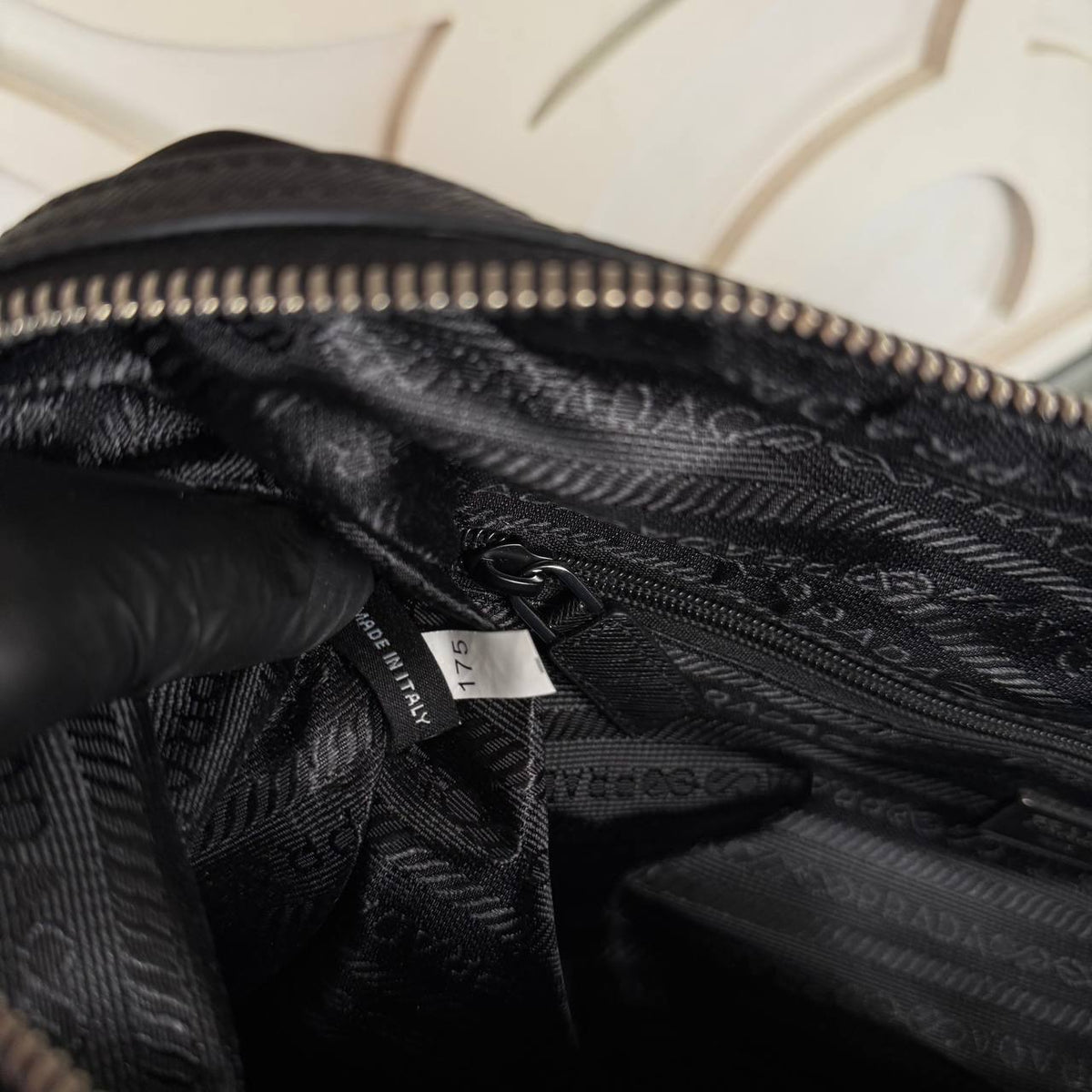 Re-Nylon and Saffiano Travel Bag