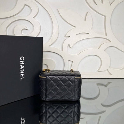Small Vanity Bag with Goldball Hardware