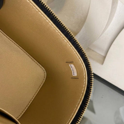Small Vanity Bag with Goldball Hardware