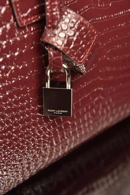 Sac De Jour in Crocodile-Embossed Leather