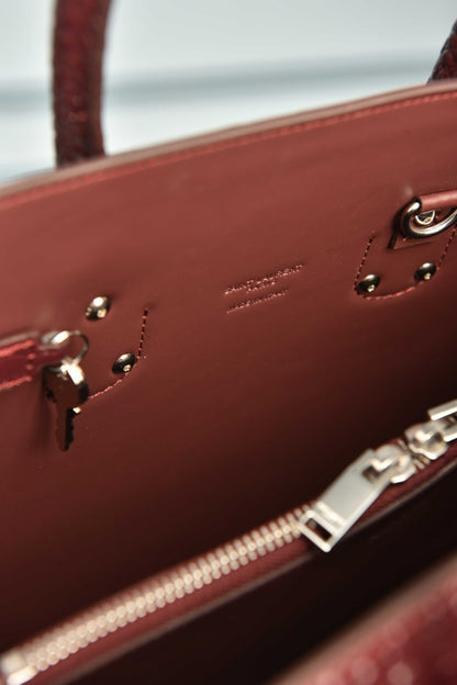 Sac De Jour in Crocodile-Embossed Leather