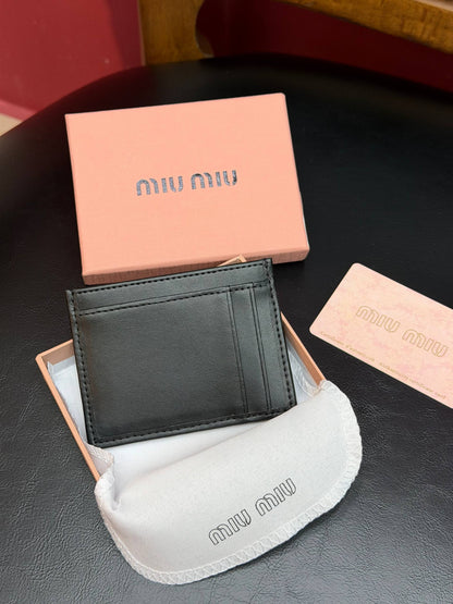 Matelasse Leather Card Holder