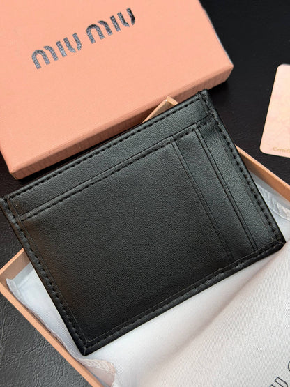 Matelasse Leather Card Holder