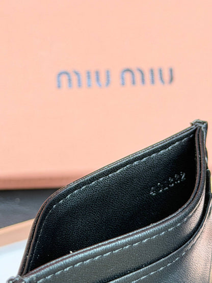 Matelasse Leather Card Holder