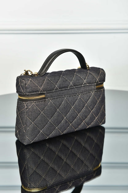 Vanity Bag in Denim with Chain