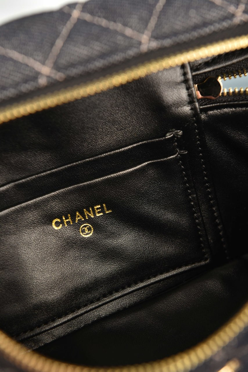 Vanity Bag in Denim with Chain