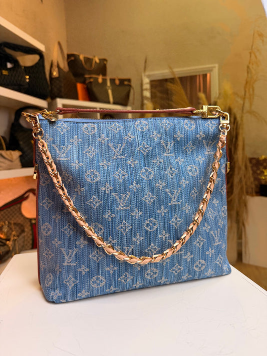 Coussin PM Monogram Denim