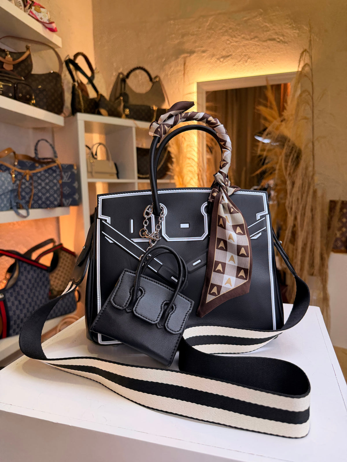 Birkin 35 Black Shadow Evercalf "Inverse Shadow
