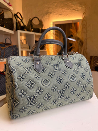 Louis Vuitton Speedy  Monogram Denim