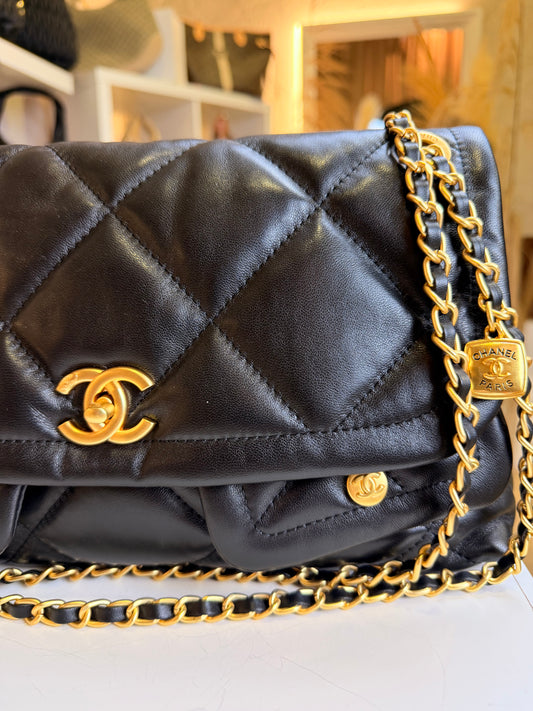 25K Double-Pocket Flap Bag