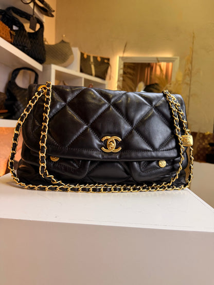 25K Double-Pocket Flap Bag