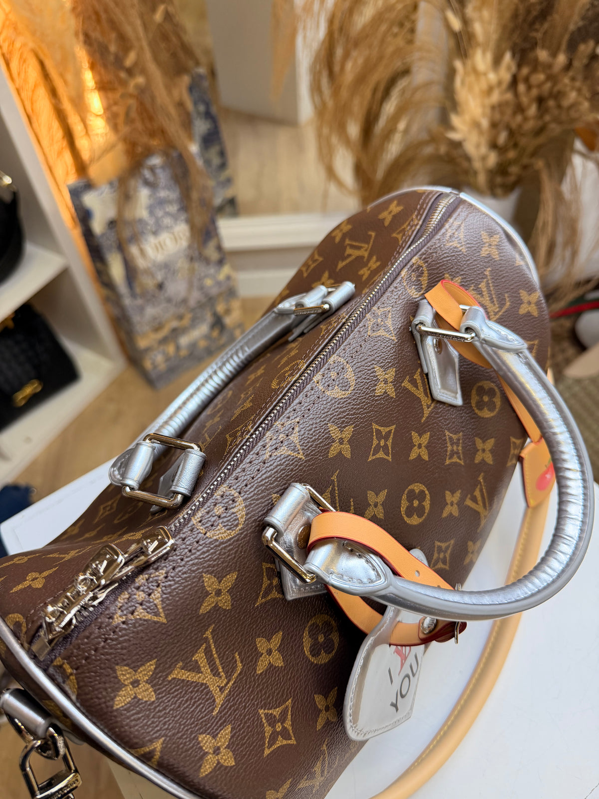 Speedy Bandoulière 30 Monogram Silver
