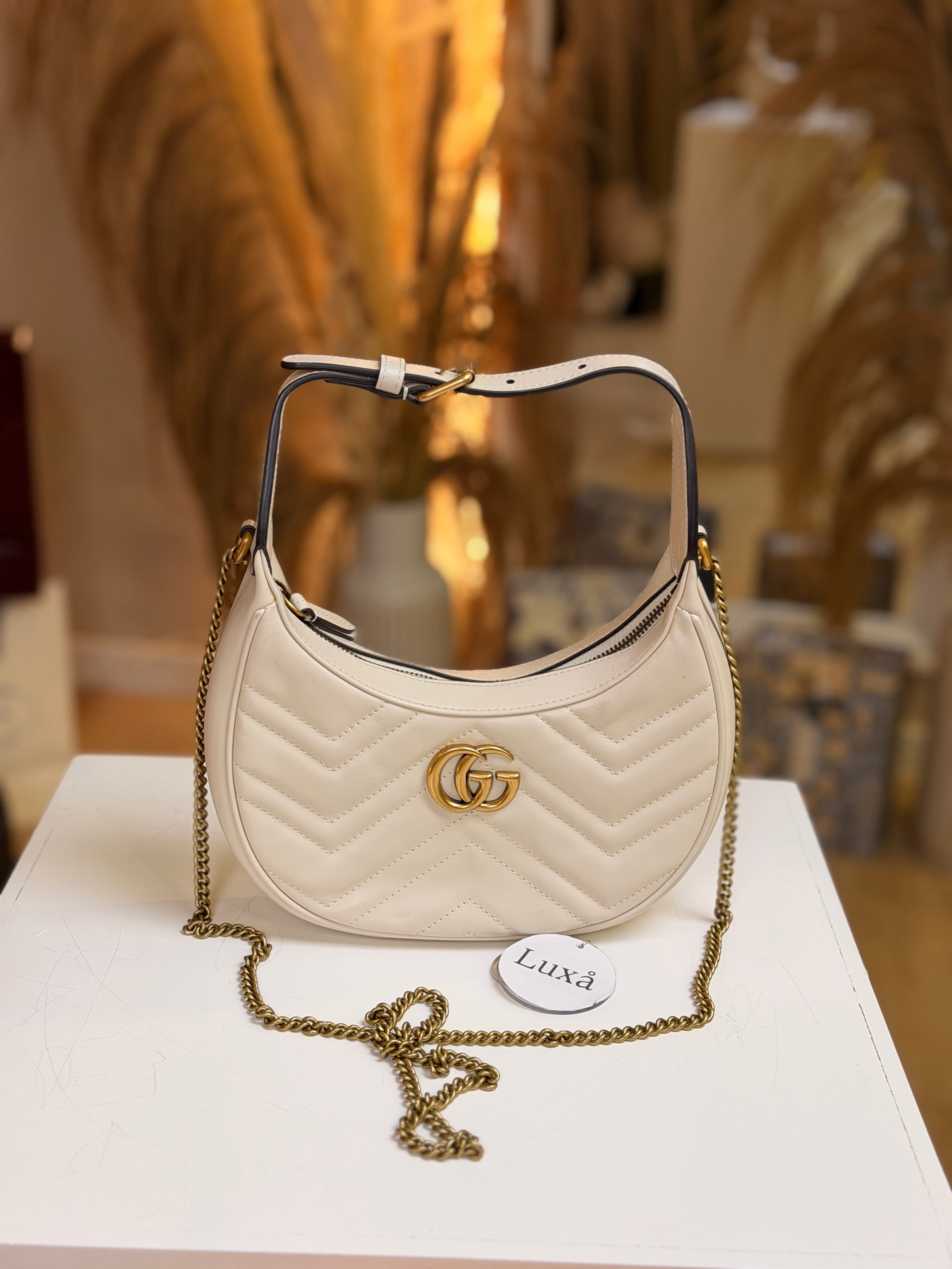 GG Marmont Mini Half-Moon