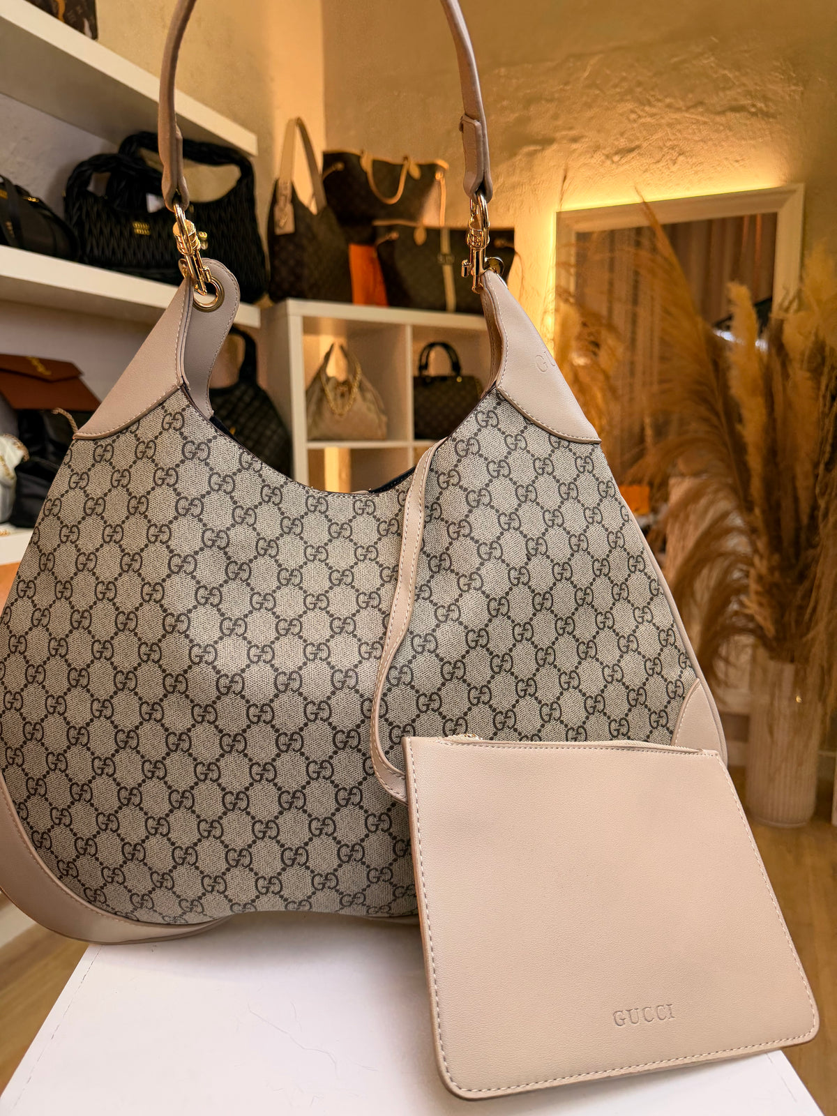 GG Emblem Shoulder Bag