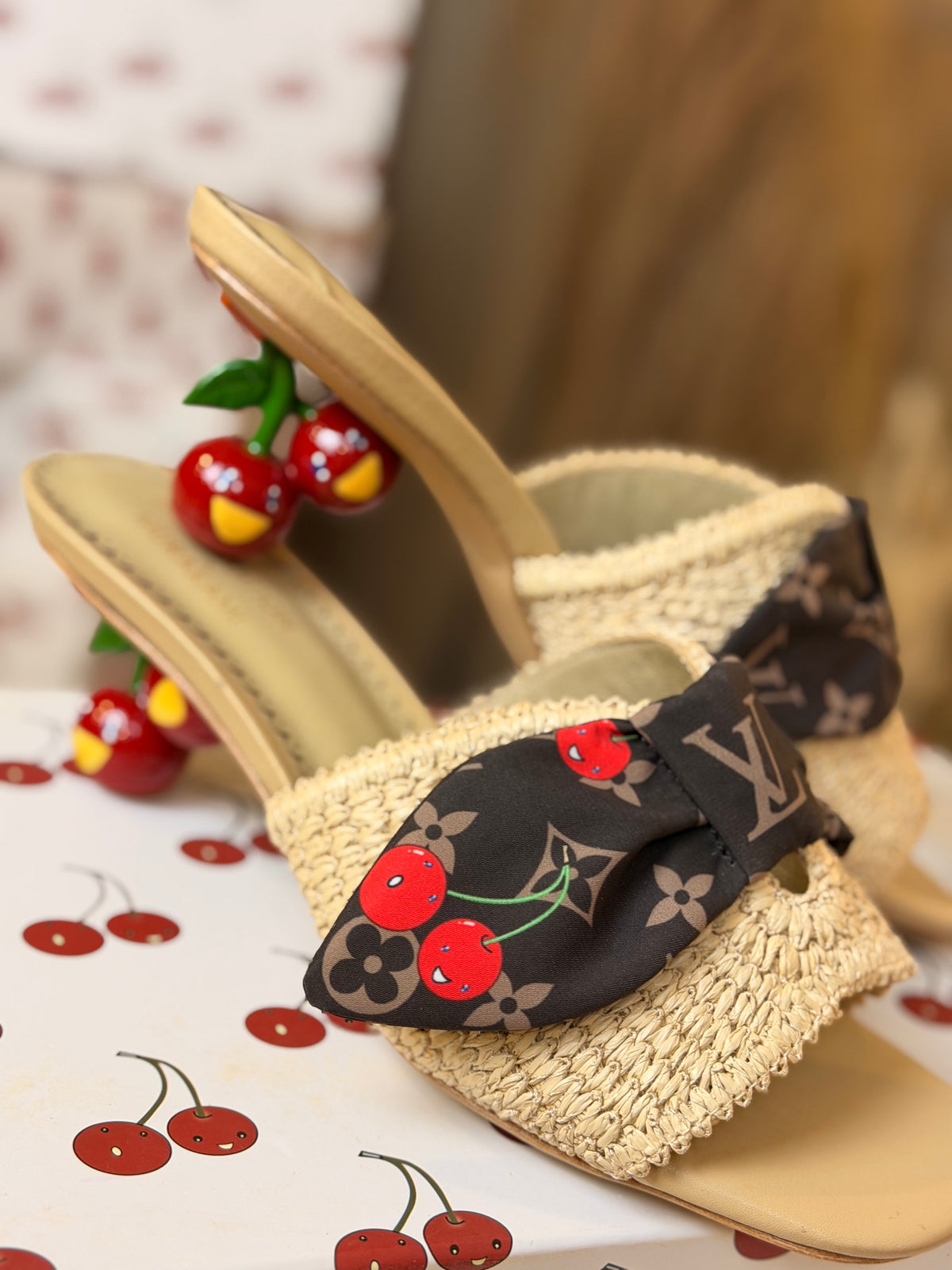 Cherie Mule "Raffia" Takashi Murakami