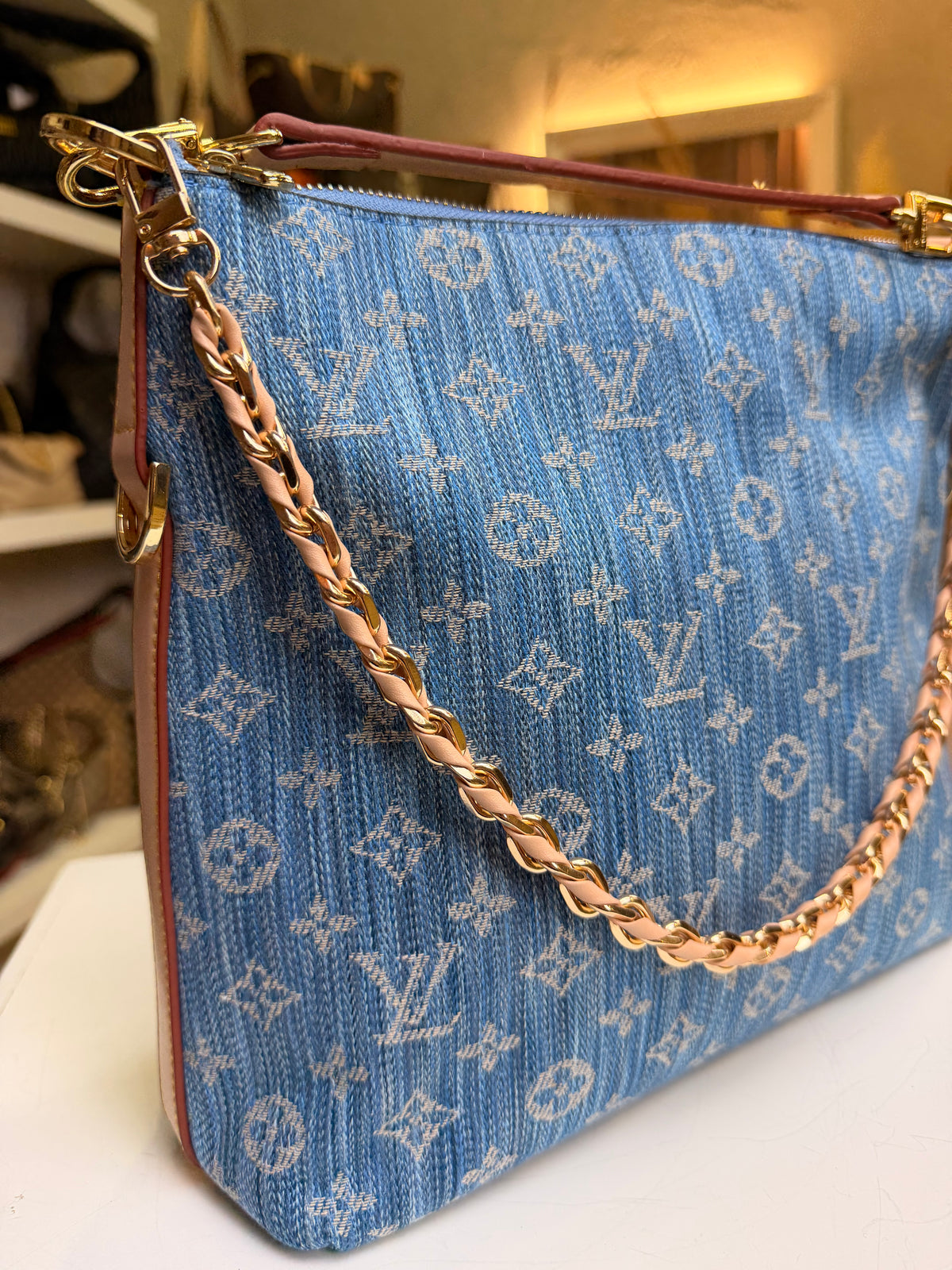 Coussin PM Monogram Denim