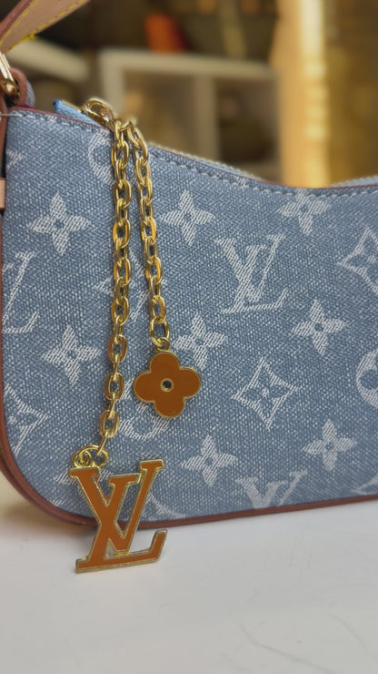 Liv Pochette Monogram Sky Blue Denim
